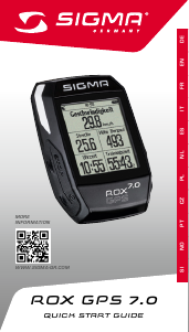 Bedienungsanleitung Sigma ROX GPS 7.0 Fahrradcomputer