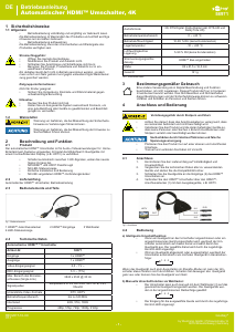 Mode d’emploi Goobay 58971 Commutateur HDMI