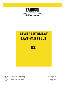 Handleiding Zanussi-Electrolux IZZI Vaatwasser