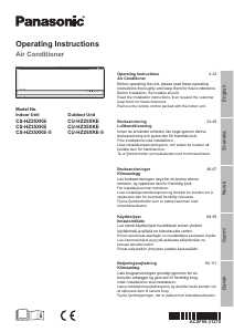 Bruksanvisning Panasonic CS-HZ25XKE5 Klimaanlegg