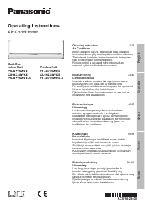 Käyttöohje Panasonic CS-HZ25WKE5 Ilmastointilaite