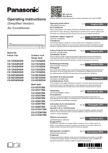 Manual Panasonic CU-TZ50ZKE Ar condicionado