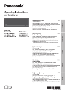Brugsanvisning Panasonic CS-HZ25XKEH Varmepumpe