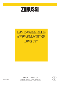 Handleiding Zanussi DWS 697 Vaatwasser