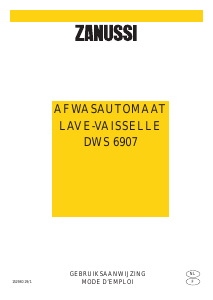 Handleiding Zanussi DWS 6907 Vaatwasser