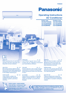 Handleiding Panasonic CU-E24HKE Airconditioner