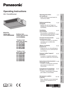 Handleiding Panasonic CU-E18RBEACU-3E18PBE Airconditioner