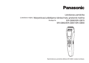 Rokasgrāmata Panasonic ER-GB61 Bārdas mašīna
