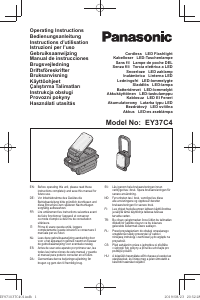 Manual de uso Panasonic EY37C4 Linterna