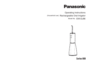 Návod Panasonic EW-DJ86 Zubný irigátor