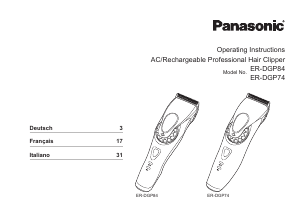 Bedienungsanleitung Panasonic ER-DGP84 Haarschneider