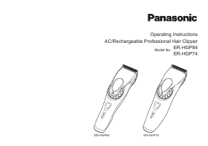 Handleiding Panasonic ER-HGP74 Tondeuse