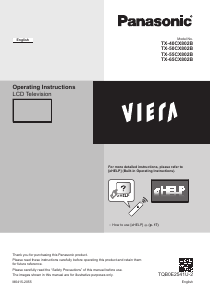 Handleiding Panasonic TX-65CX802B Viera LCD televisie