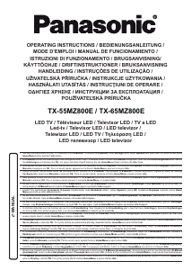 Handleiding Panasonic TX-65MZ800E LED televisie