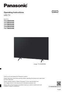 Handleiding Panasonic TX-75MX800B LED televisie