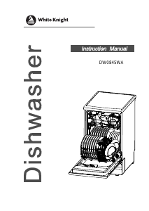 Manual White Knight DW0845WA Dishwasher