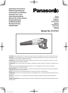 Käyttöohje Panasonic EY37A1 Lehtipuhallin