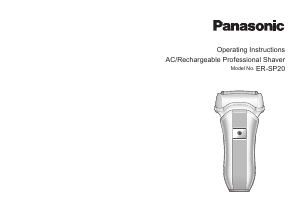Manuál Panasonic ER-SP20 Holicí strojek