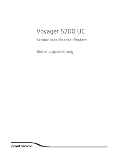 Bedienungsanleitung Plantronics Voyager 5200 UC Headset