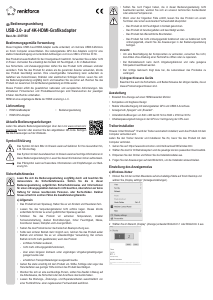 Handleiding Renkforce 2357536 HDMI adapter