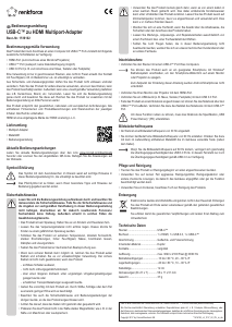 Handleiding Renkforce 1516102 HDMI adapter