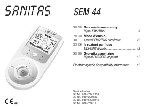 Bedienungsanleitung Sanitas SEM 44 TENS-Gerät