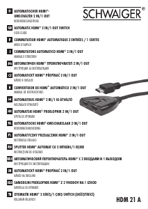 Handleiding Schwaiger HSM 21 A HDMI Switch
