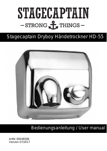 Handleiding Stagecaptain HD-55 Handendroger