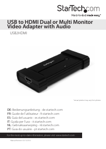 Handleiding StarTech USB2HDMI HDMI adapter