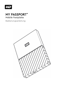 Bedienungsanleitung Western Digital My Passport Festplatte