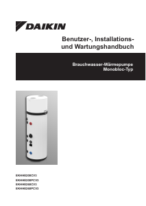 Bedienungsanleitung Daikin EKHHE260CV3 Wärmepumpe