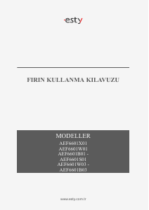 Kullanım kılavuzu Esty AEF6601S01 Fırın