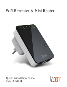 Manual Lab31 LB-WFR01B Range Extender