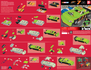 Manual K'nex set 36013 Nascar Go Daddy car