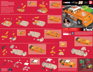 Manual K'nex set 36019 Nascar Home Depot car
