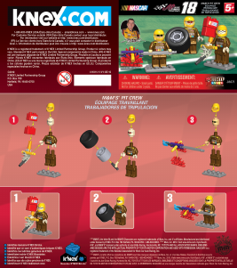 Manual K'nex set 36071 Nascar M&Ms pit crew
