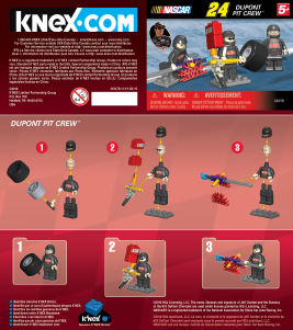 Manual K'nex set 36078 Nascar Dupont pit crew