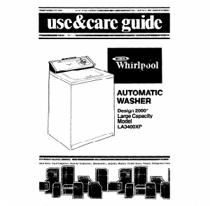 Handleiding Whirlpool LA3400XP Wasmachine
