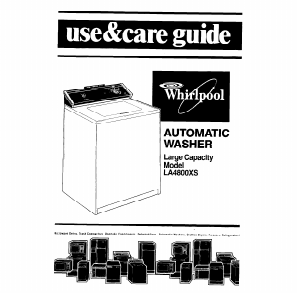 Manual Whirlpool LA4800XS Washing Machine