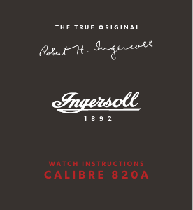 사용 설명서 Ingersoll I00203 시계