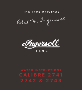 Руководство Ingersoll I00412 Наручные часы