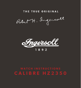 Manuál Ingersoll I01901 Hodinky