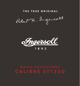 사용 설명서 Ingersoll I13002 시계