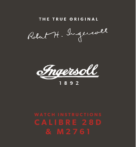Manuál Ingersoll I13902 Hodinky