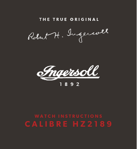 Manual Ingersoll I09401 Watch