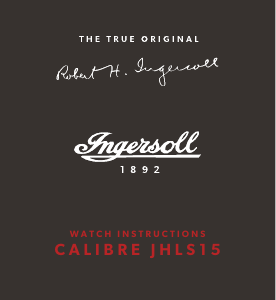 사용 설명서 Ingersoll I09601 시계