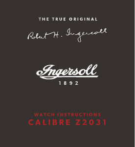 Руководство Ingersoll I07501B Наручные часы