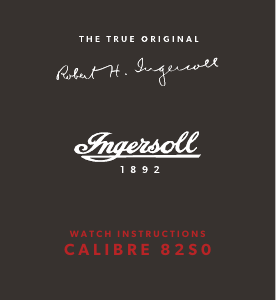 Manual de uso Ingersoll I04801 Reloj de pulsera