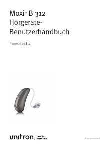 Bedienungsanleitung Unitron Moxi B9-312 Hörgerät