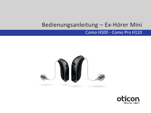 Bedienungsanleitung Oticon Como Pro H110 Hörgerät